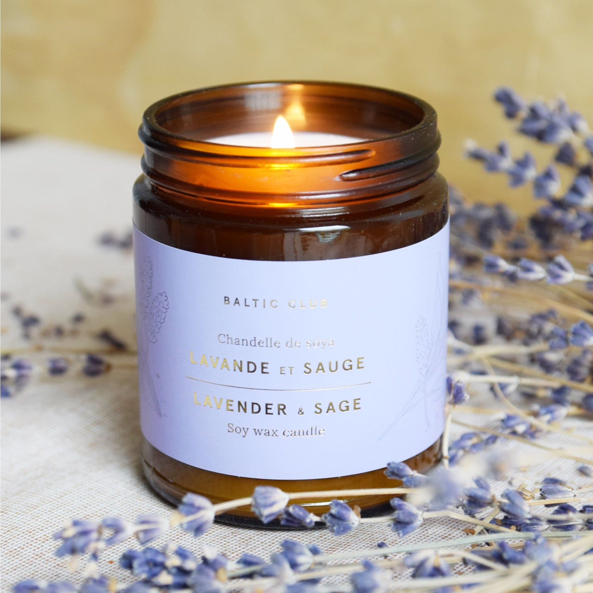 Baltic Club Lavender And Sage Soy Candle